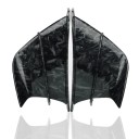 Univerzální aerodynamické křídlo na kapotáž motocyklu 17,7 x 9,5 cm boční spoiler vzhled kovaného karbonu samolepicí montáž pevný plast 2