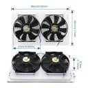 Univerzální autoklimatizace do auta 12 V Chlazení i topení 13700 Btu/h 32průchodová celohliníková cívka Černá Sada pod palubní desku 3