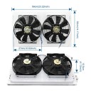 Univerzální autoklimatizace do auta 24 V Pouze chlazení 13700 Btu/h 32průchodová celohliníková cívka Černá Sada pod palubní desku 3