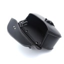 Univerzální motocyklová dvojitá sedlová brašna PU boční taška 27 × 23 × 20 × 12 × 11 cm černá úložná zavazadla na motorku 3