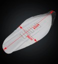 Univerzální potah na sedadlo motocyklu z PVC 82 x 38 cm Voděodolný protiskluzový kryt proti opotřebení pro krosové motocykly 3