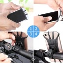 Univerzálny silikónový držiak telefónu na bicykel, motocykel či kočík 360° otočný stojan na riadidlá pre GPS a mobilnú navigáciu 2