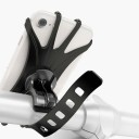 Univerzálny silikónový držiak telefónu na bicykel, motocykel či kočík 360° otočný stojan na riadidlá pre GPS a mobilnú navigáciu 4