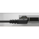 Uniwersalny kabel ethernetowy Cat6a RJ45 90° kątowy Slim 1,5 m UTP PVC 28AWG czarny patch cord do routera, switcha i telewizora 2