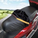 Uniwersalny pokrowiec na siedzenie motocykla Wodoodporny czarny pokrowiec z PU skóry przeciw zarysowaniom Ochrona siedzenia skuter motocykl 4 Uniwersalny pokrowiec na siedzenie motocykla Wodoodporny czarny pokrowiec z PU skóry przeciw zarysowaniom Ochrona siedzenia skuter motocykl 4