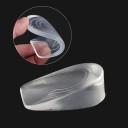 Unsichtbare Silikon-Schuheinlagen für Herren, 1 cm hoch, transparente Gel-Fersenunterstützung, komfortable Stoßdämpfung und Anti-Rutsch 3