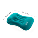 Uppblåsbar campingkudde 30 x 45 cm Lätt resekudde 126 g PVC-material Kompakta mått Hopfällbar uppblåsbar campingtillbehör 2