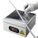 Uppvärmningsstation 100 × 100 mm Mikrokontrollerad värmeplatta 0–400 °C 350 W Jämn uppvärmning LED-display Justerbar temperatur 220 V EU-kontakt 5