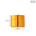 Üres kozmetikai tároló edény fedéllel kerek tartály 15 g kompakt tégely átmérő 4,3 cm arany tároló a kozmetikumok tárolására és szállítására 2