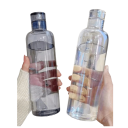 Urheilujuomapullo 500 ml Kevyt muovinen juomapullo vuotamattomalla korkilla Ergonominen muotoilu Leveä kaula Käytännöllinen matkoille 4