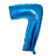 Urodzinowy niebieski balon cyfra 100 cm 8