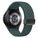 Urrem til Samsung Galaxy Watch 4/5/6 44 mm Silikone urrem med sort spænde 16