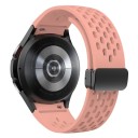 Urrem til Samsung Galaxy Watch 4/6 Classic Silikone urrem med sort spænde 6
