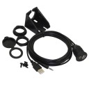 USB 2.0 / 3,5 mm jack forlængerkabel til bil 2