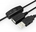 USB 2.0 Extension Cable with Switch F/M 3