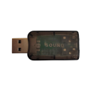 USB 2.0 externí nezávislá zvuková karta 5,2 x 2,3 x 1,2 cm Adaptér se sluchátkovým a mikrofonním portem Plug and Play pro PC 6
