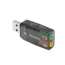 USB 2.0 externí nezávislá zvuková karta 5,2 x 2,3 x 1,2 cm Adaptér se sluchátkovým a mikrofonním portem Plug and Play pro PC 2