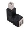 USB 2.0 úhlový adaptér 90° - Samec a samice 3