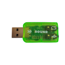 USB 2.0 ulkoinen itsenäinen äänikortti 5,2 x 2,3 x 1,2 cm Adapteri kuulokkeille ja mikrofonille Plug and Play PC:lle 8