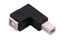 USB 2.0 vinklet adapter 90° - Han til hun 2