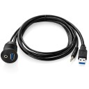 USB 3.0 / 3,5 mm jack forlængerkabel til bil 2