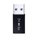 USB 3.0 -adapteri USB-C:lle USB-C-kaapelin liittämiseksi kannettavaan tietokoneeseen tai laturiin, jossa on USB-portti. Siirto jopa 5 Gbps 2