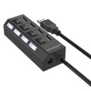USB 4-porttinen keskitin kytkimellä J1634 8