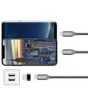 USB-A Stecker auf USB-C Buchse Adapter Zum Anschluss eines USB-C-Kabels an ein Ladegerät oder Laptop Datenübertragung 480 Mbps Metallgehäuse 7