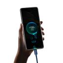 USB A till USB C snabbladdningskabel 1,5 m 120W 6A nylonflätad kabel Supersnabb laddning och dataöverföring Typ C PD-kompatibel 9