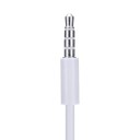 USB-A to four-pole 3.5 mm jack connecting cable Male connectors at both ends Straight connectors Round white cable Length 1 m 6