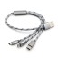 USB-auf-Micro-USB-/Lightning-/USB-C-Ladekabel K553 1