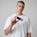 USB bitcoin miner pro solo lottery mining med mini display och energiförbrukning på 3 W i form av ett USB-minne i genomskinligt hölje 6