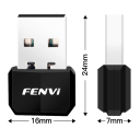 USB Bluetooth 5.4 adapter PC-hez, egérhez, billentyűzethez, fejhallgatóhoz, hangszóróhoz, audio vevőhöz, adóhoz, Windows 8.1/10/11 A2DP HID 7 eszközhöz, 20 m 2