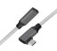 USB-C 3.1 M / F szögletes hosszabbító kábel 2