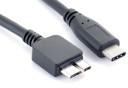 USB-C 3.1 till Micro USB-B 3.0 M/M anslutningskabel 30 cm 2