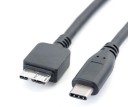 USB-C 3.1 till Micro USB-B 3.0 M/M anslutningskabel 30 cm 3