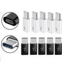 USB-C a Micro USB adapter 10 db Átalakító a Micro USB kábel csatlakoztatásához telefonhoz és egyéb USB-C porttal rendelkező eszközökhöz Kompakt 4