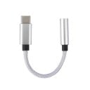 USB-C -adapteri 3,5 mm:n liittimelle kaapelikuulokkeiden liittämiseksi puhelimeen Nailonilla päällystetty kaapeli Alumiiniseoksesta 2