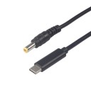 USB-C / DC tápkábel 5,5 x 2,5 M / M 1,5 m 5