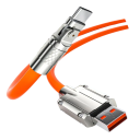 USB-C-kabel 1 m hurtigopladerkabel USB-A til USB-C 120W 6A datasynkroniseringstelefonopladerkabel Type C 3