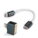 USB-C M/M 8 cm forbindelseskabel med USB-C til Lightning-adapter 1