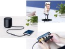 USB-C naar 3,5 mm jack AUX adapter voor het verbinden van hoofdtelefoons of luidsprekers aan een telefoon Gevlochten kabel Lengte 11,7 cm 4