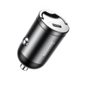 USB-C PD hurtigoplader til bil mørkegrå