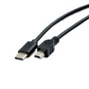 USB-C til Mini USB-B M/M forbindelseskabel 30 cm 4
