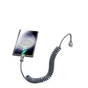 USB C til USB A hurtigopladerkabel 1,8 m 66W 6A fleksibelt fjederkabel med LED-skærm USB 2.0 datakabel 480 Mbps Type-C opladekabel 6
