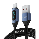 USB C til USB A hurtigopladerkabel 1m 66W PD 6A datakabel LED-indikator type C og type A 8