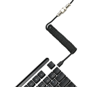 USB-C til USB-A kabel 3m med aviator stik til mekanisk tastatur Aftageligt design Holdbart flettet kabel Spiltilbehør 4