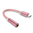 USB-C to 3.5mm Jack Adapter for Connecting Headphones to Devices with USB-C Connector Aluminium Alloy Ends Braided Cable 3