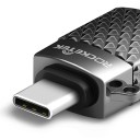 USB-C - USB 3.0 sovitin muistitikun liittämiseen puhelimeen tai kannettavaan tietokoneeseen Tietojen siirto 5 Gbps Metallinen runko 6