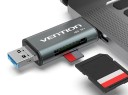 USB-C / USB / Micro USB -muistikortinlukija 2